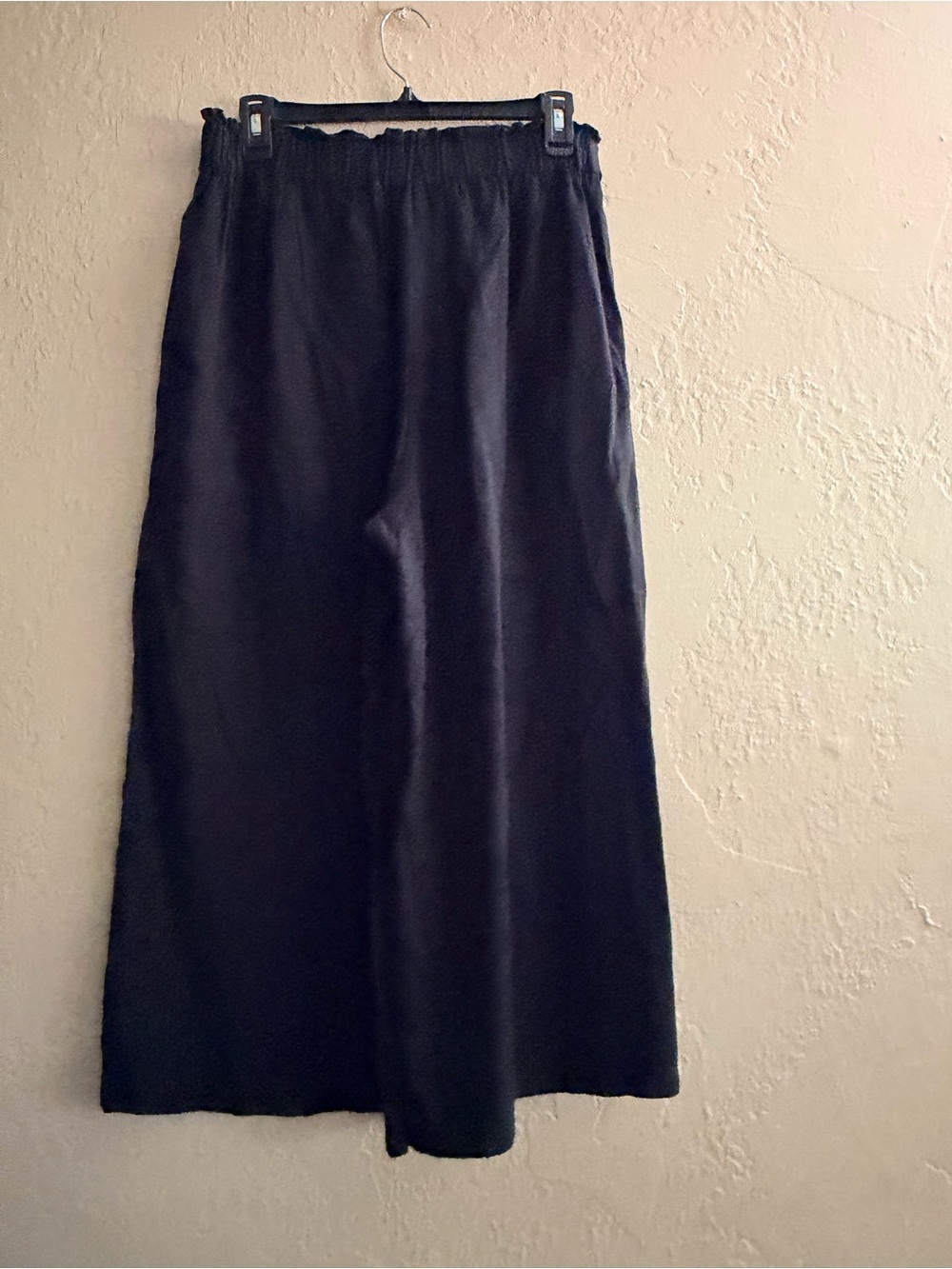 Love Tree Black Drawstring Wide leg Pants - Picture 3 of 5